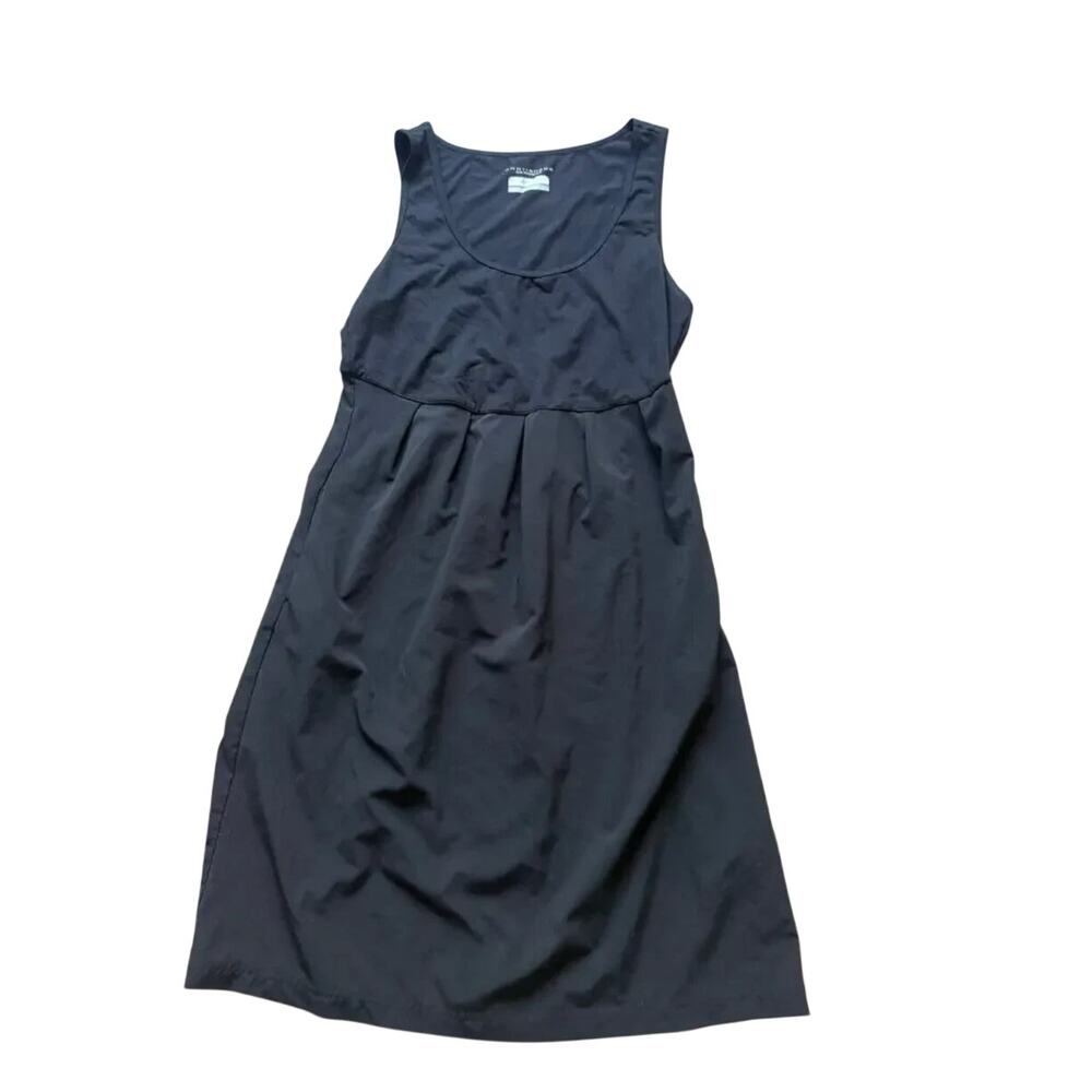 Columbia Black Pleated Dress Size M Omni Shade Sun Protection Sleeveless